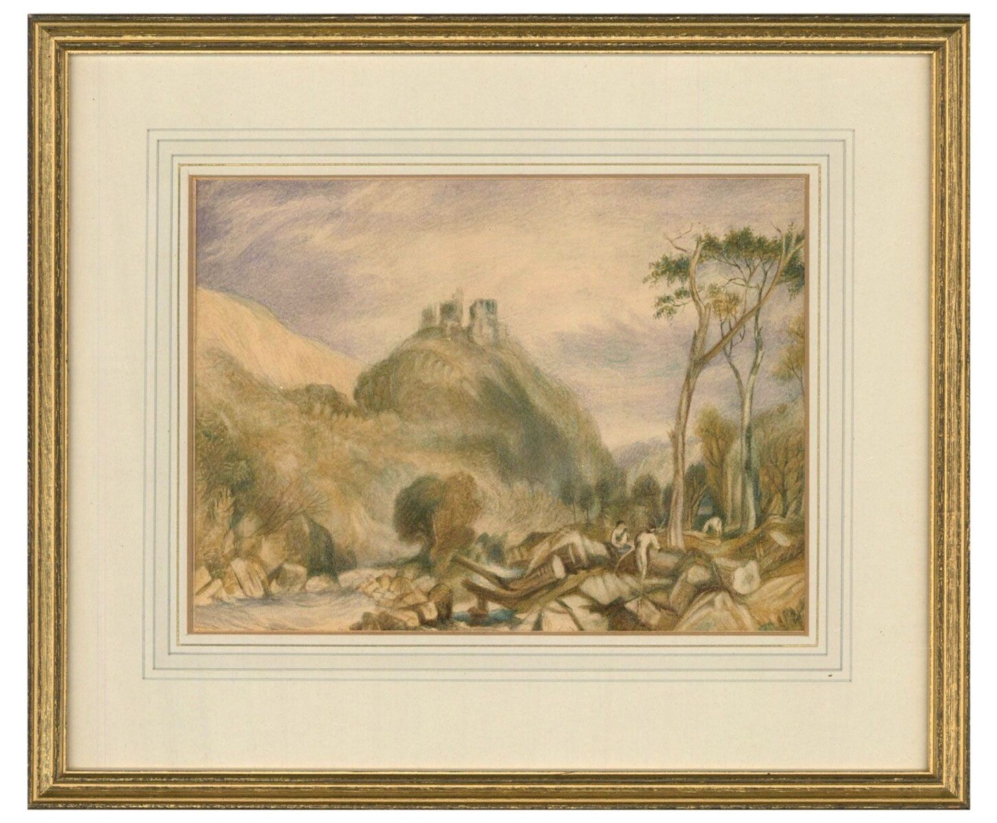 After J. M. W Turner (1775–1851) – Early 20thC Watercolour, Okehampton Castle
