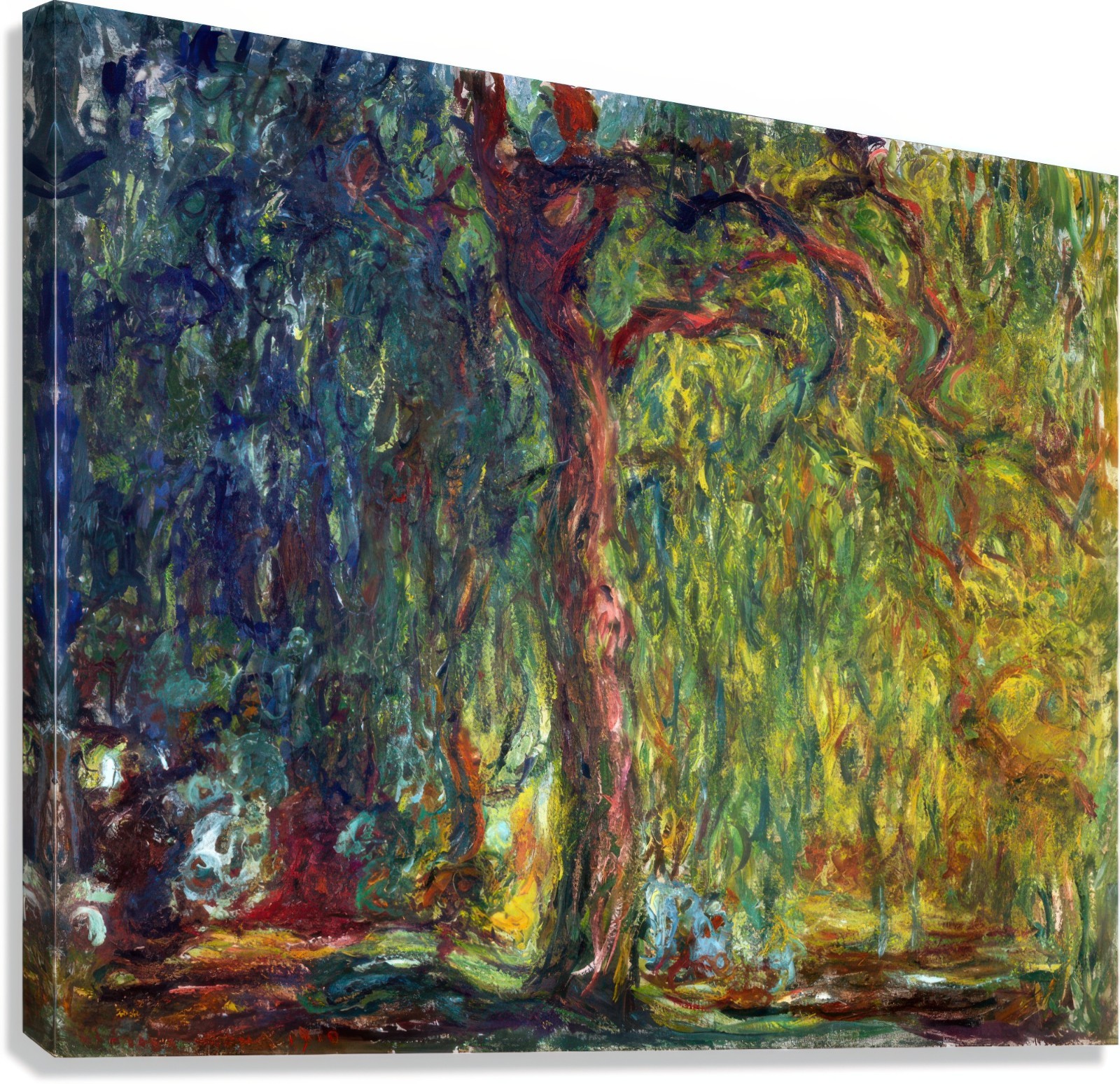 Claude Monet Weeping Willow Reproduction – Giclee Canvas/Paper/Stretched