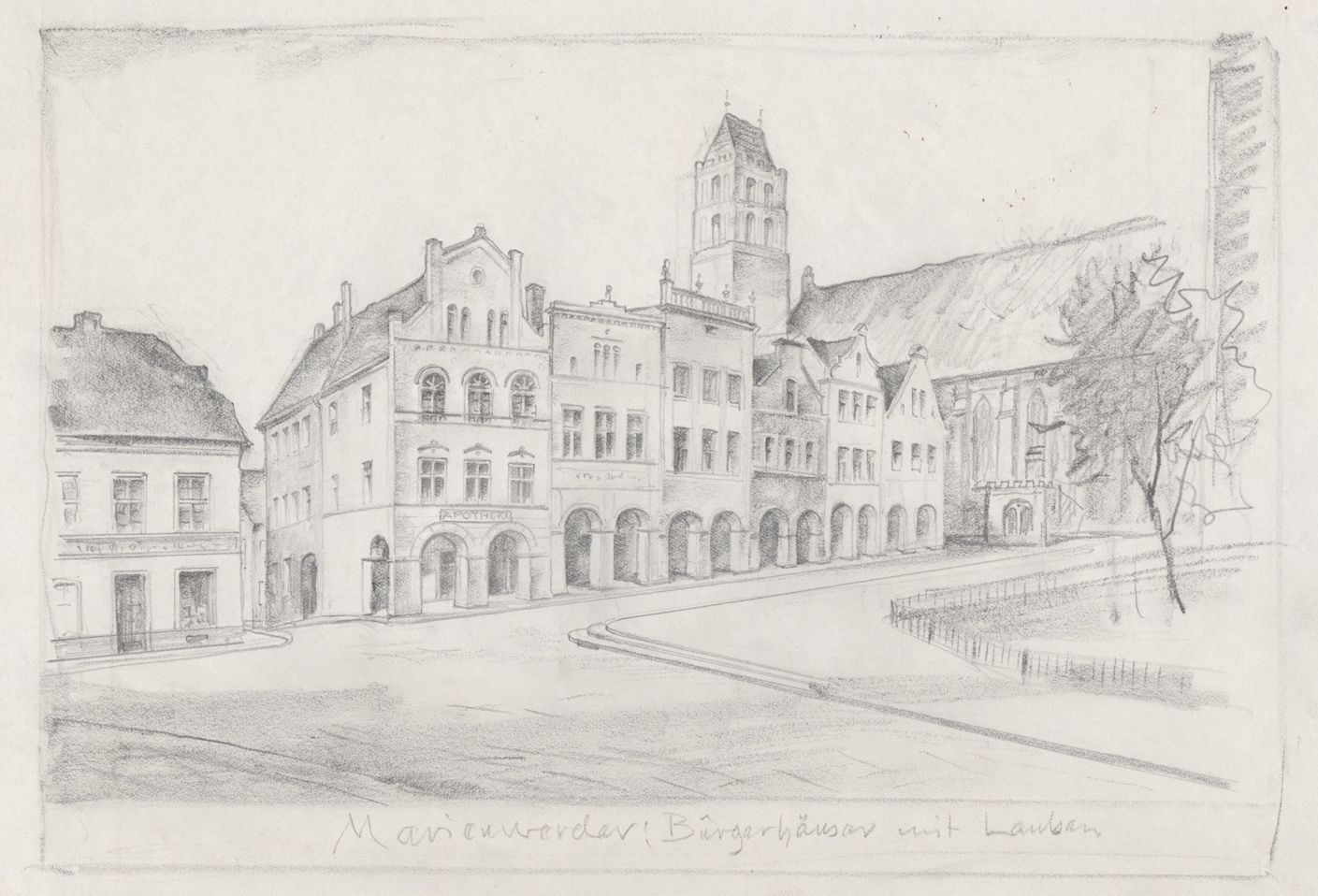 Eduard Winkler (1884-1978) Kwidzyn Marienwerder Poland Poland Polska Drawing