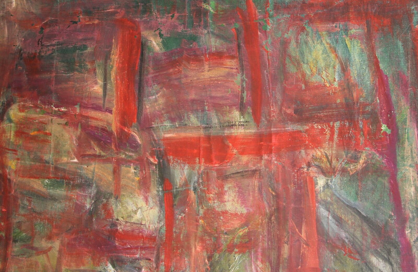 Vintage oil painting abstract landsacpe
