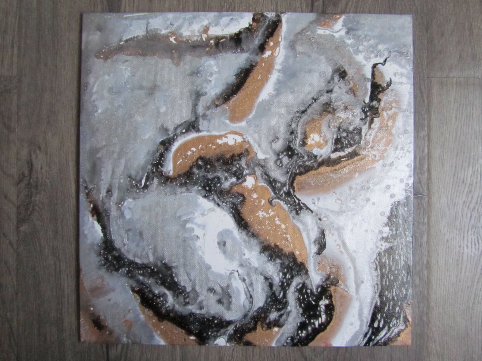 GIFT FOR Origninal abstract artwork Acrylic on canvas painting 12 x 12″ 1 PIECE