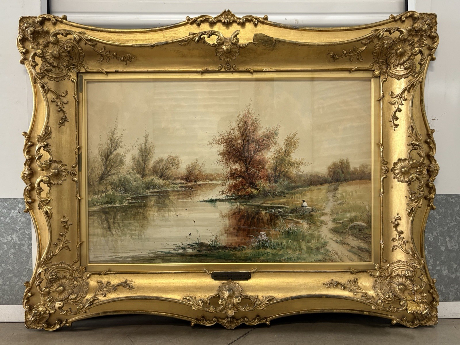 🔥 Important Fine Antique Old HUDSON RIVER School Landscape Painting, MULHOLLAND
