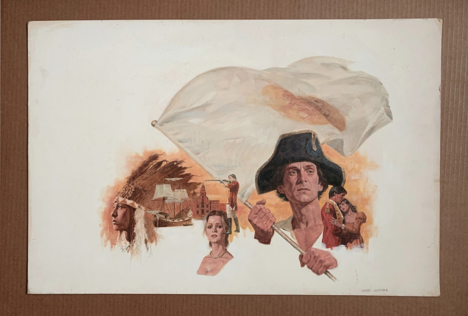The King’s Messenger Paperback Cover Painting Illustration Original Art Ace 1979