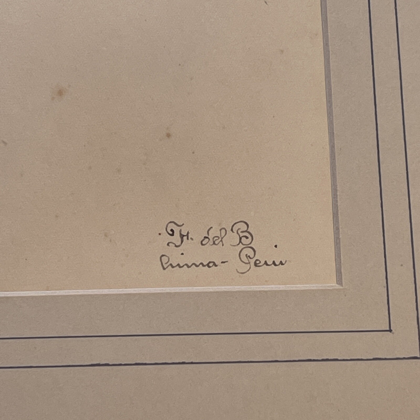Architectural Drawing Antique Signed Mystery Artist Design Original Pen And Ink
