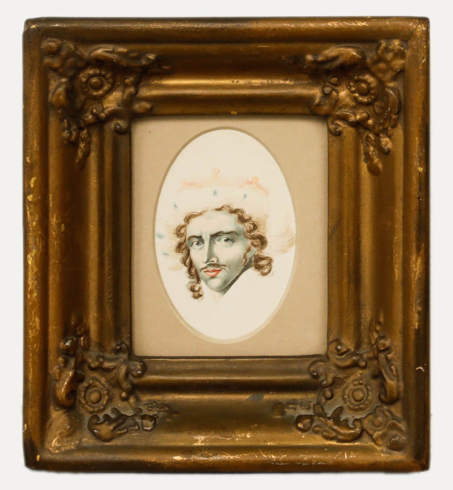 After John James Halls (1776-1853) – Watercolour, Edmund Keane as Richard III
