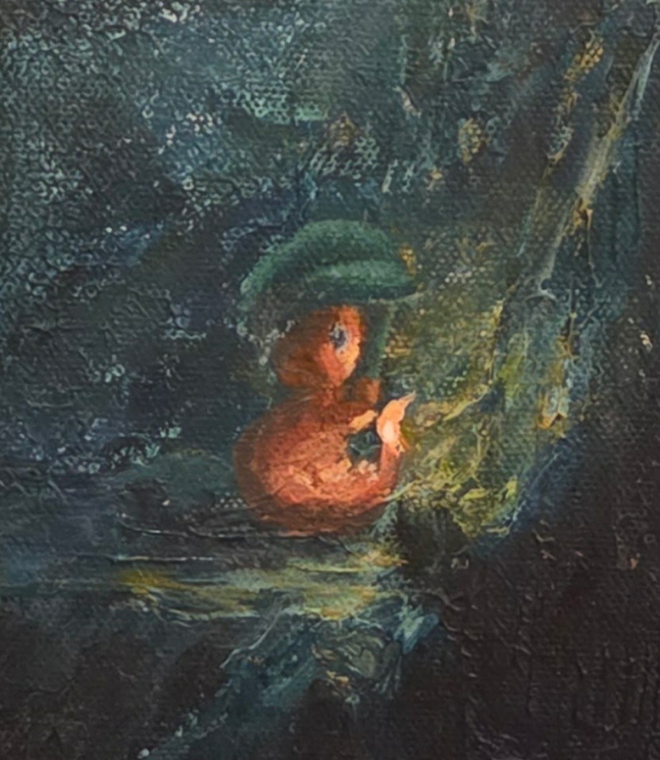 Charmander 1/1 Original Painting 24″ x 12″ Canvas By Joshua Knighton Non-TCG