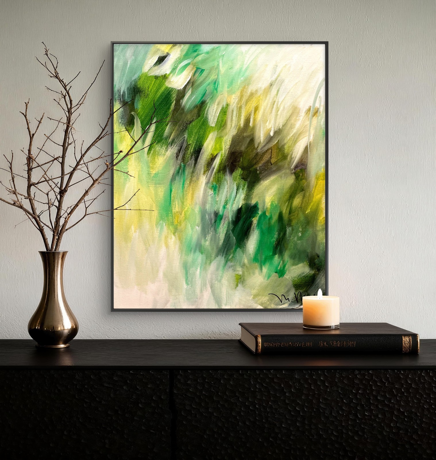 Mary Myers Original Abstract Expressionism 16×20 Landscape Signed Fine Art