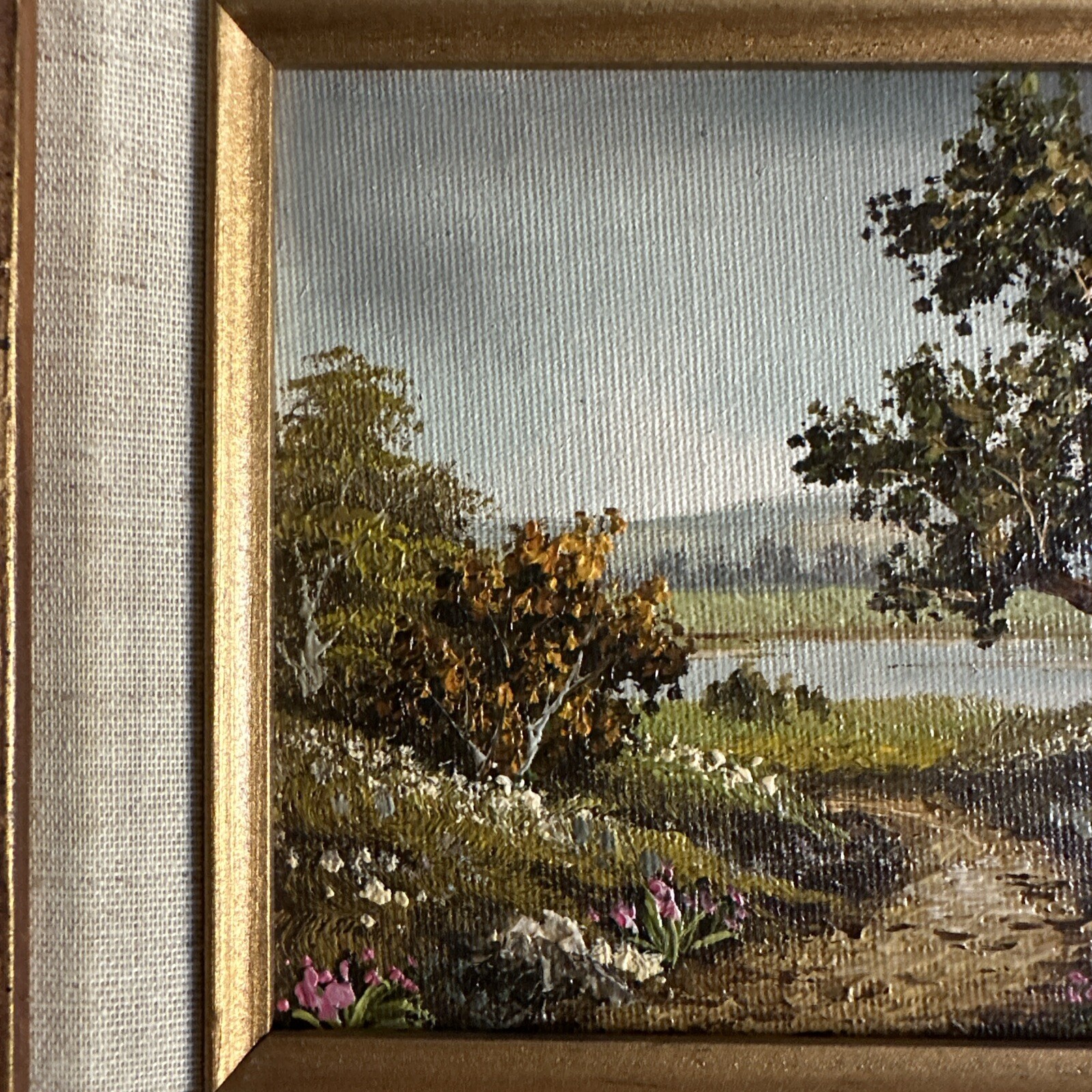 Oil Painting By Homer – Landscape Art, Trees, Flowers