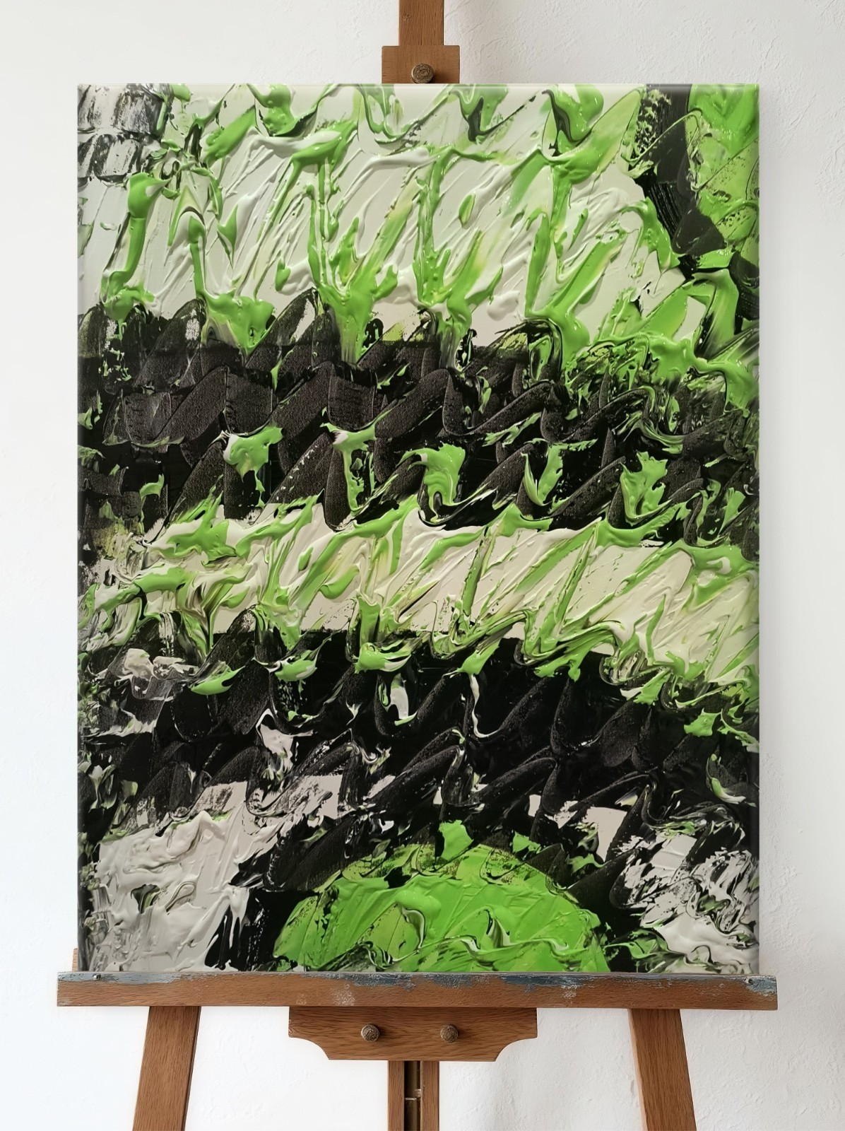 Trey Coppland, Confusions Abstract Acrylic Painting, 24+30 in, Original