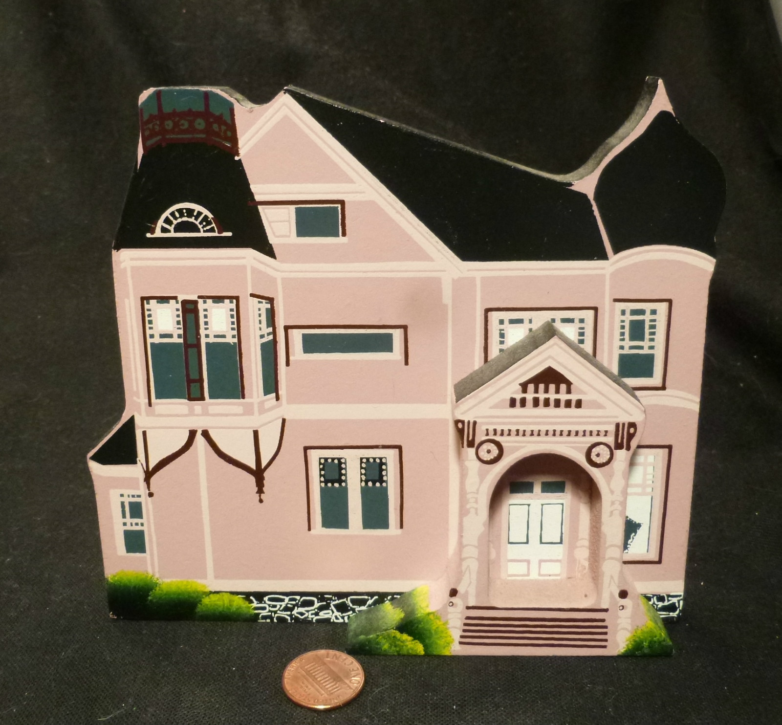 Vintage Malden Massachusetts PAINTED LADY Victorian WOOD HOUSE MODEL Queen Anne