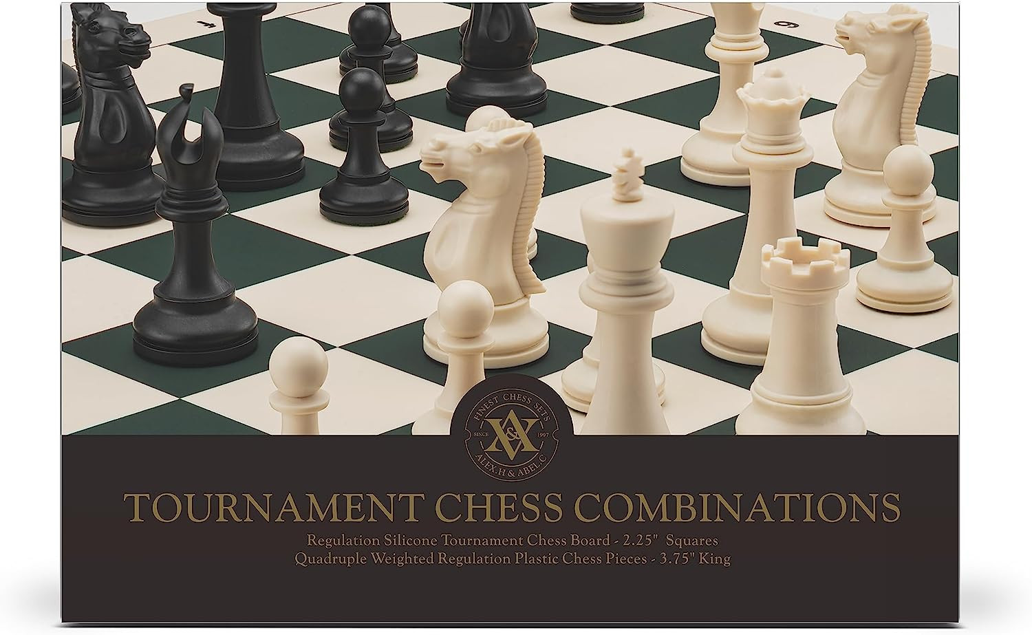 Tournament Chess Set/ 20»X20» Foldable Silicone Chess Board / 3.75» King Heig