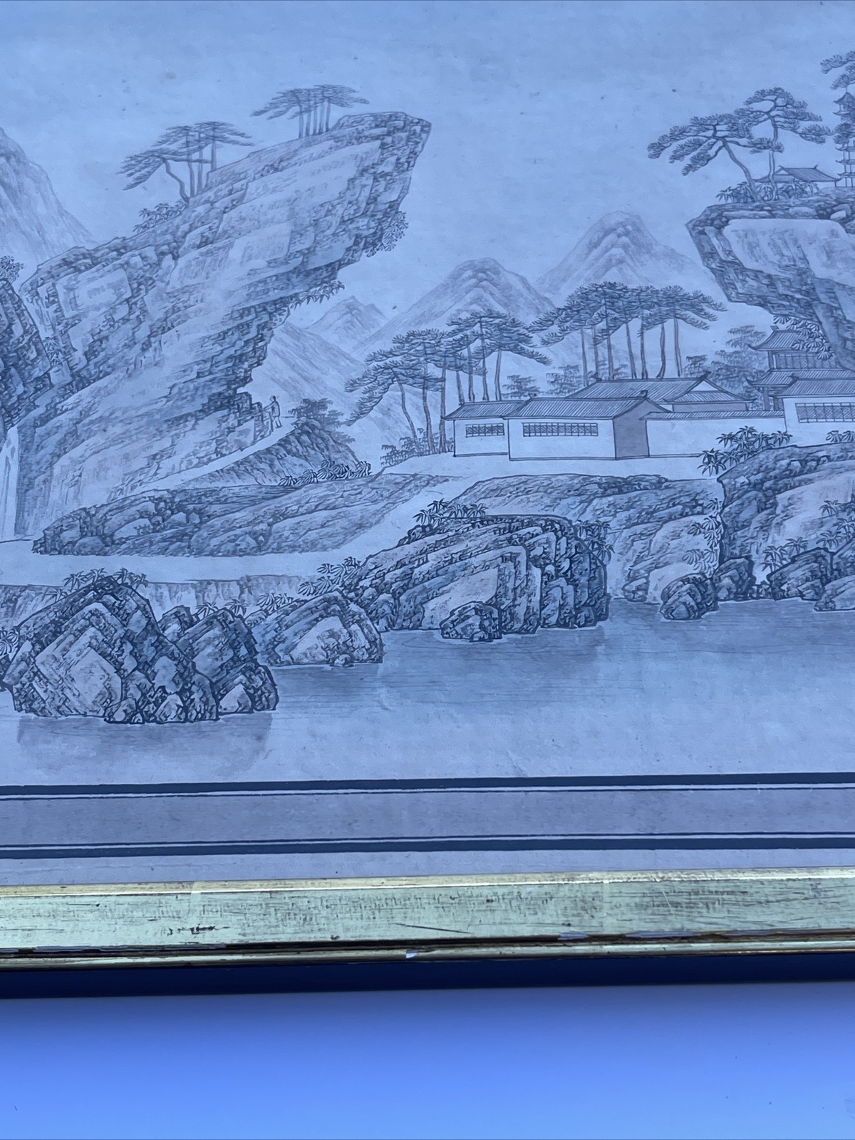ANTIQUE FINE OLD CHINESE LANDSCAPE PAINTING SCHOLAR MASTER 18TH TO 19TH CENTURY