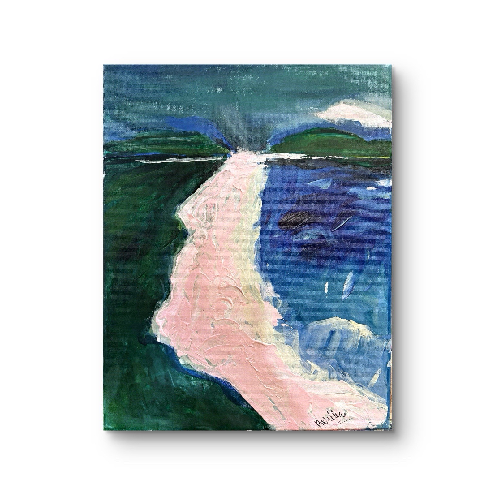 Impressionism Seaside Landscape Original Art Canvas Unique Coastal