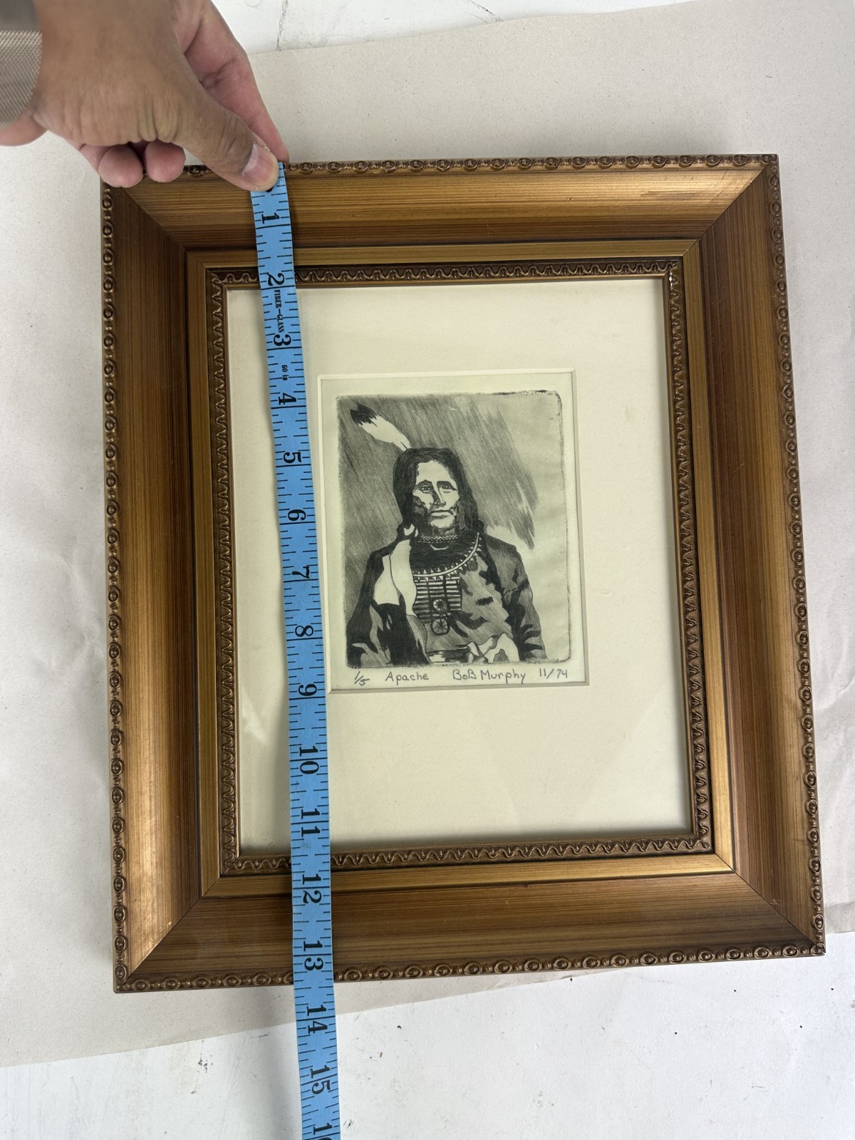 1974 Bob Murphy Artwork «APACHE» 1 of 5.