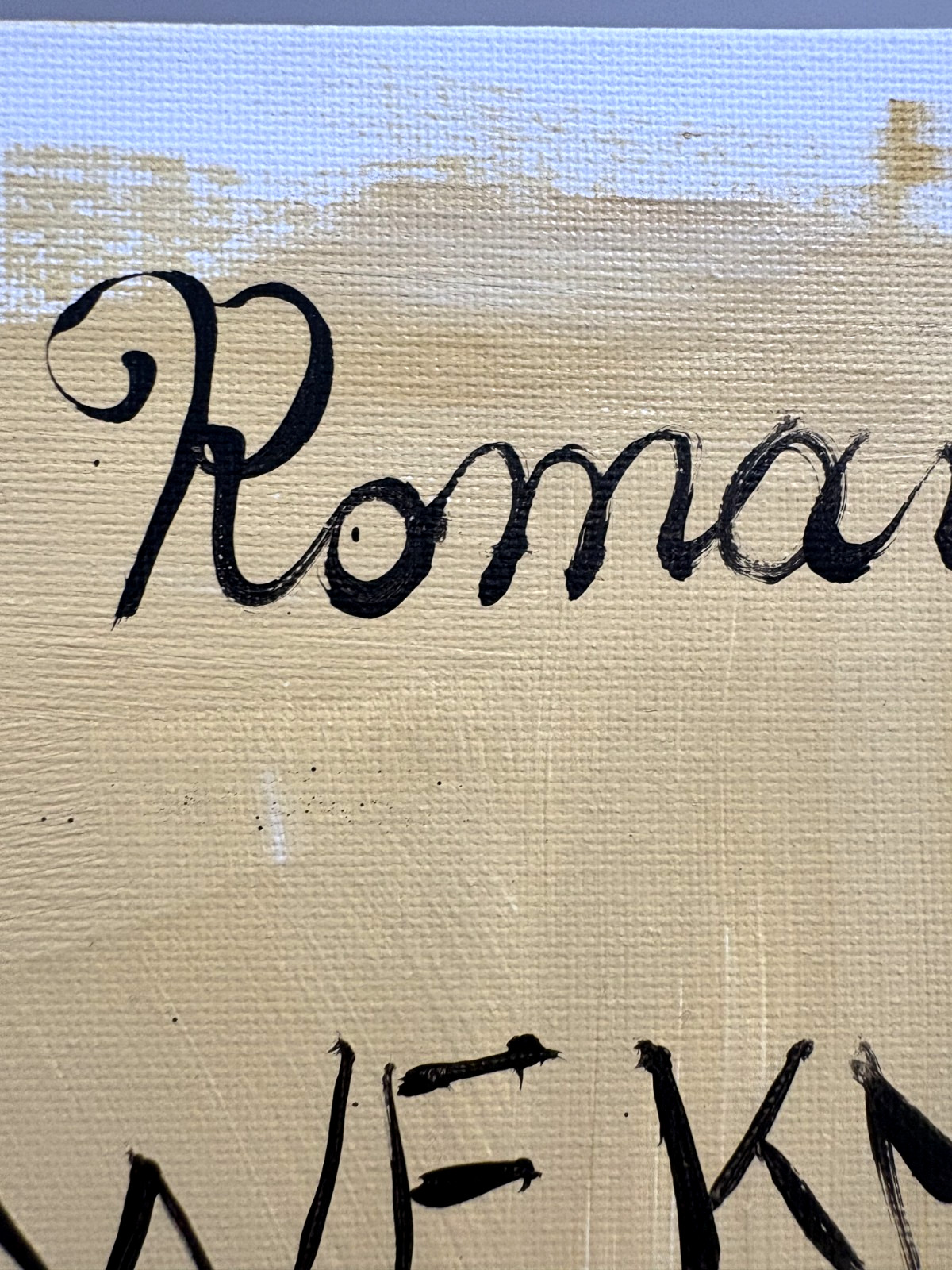 Romans 8:28 Scripture 12×16 Canvas Christian Word Bible Wall Original Art