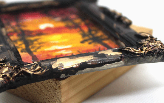 original art in mini frame