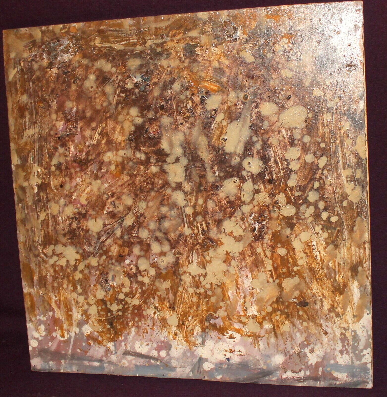 Contemporary Oil Painting Abstract Composition Collage
