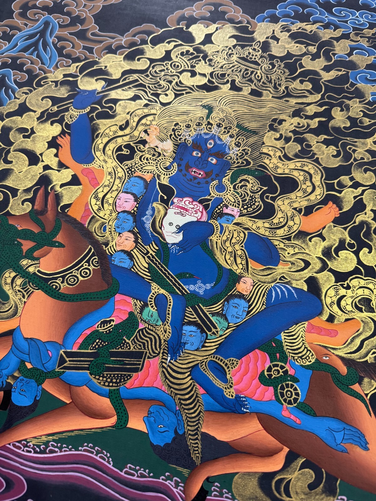Master Piece Palden Lhamo Thangka Painting for Decoration, Meditation & Worship
