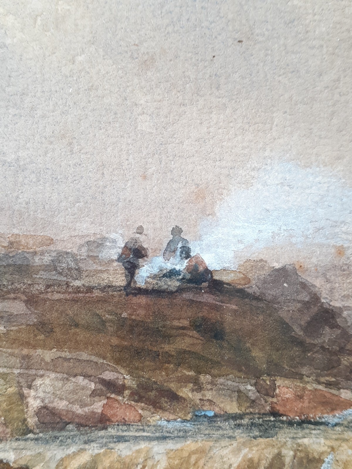 Original Philip Mitchell watercolor 1868, 20.5 by 13.5 inches