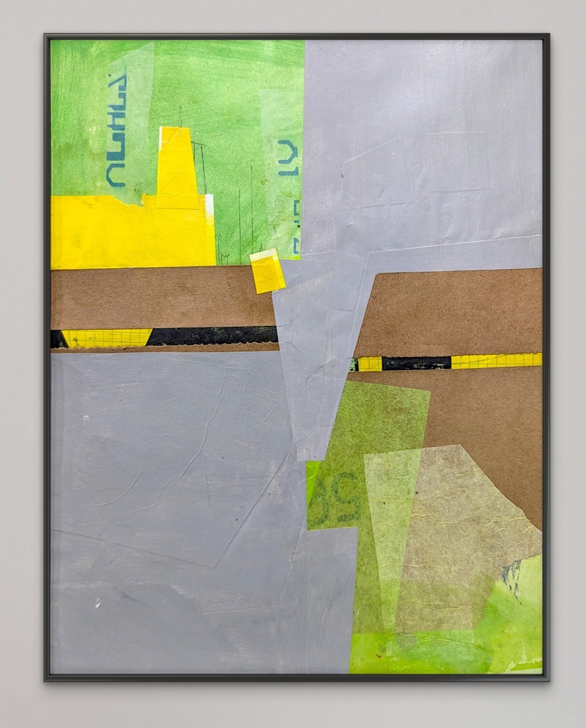 Original Acrylic & Collage on 11×14 inch Art Paper. ‘Synthesis of Scraps’