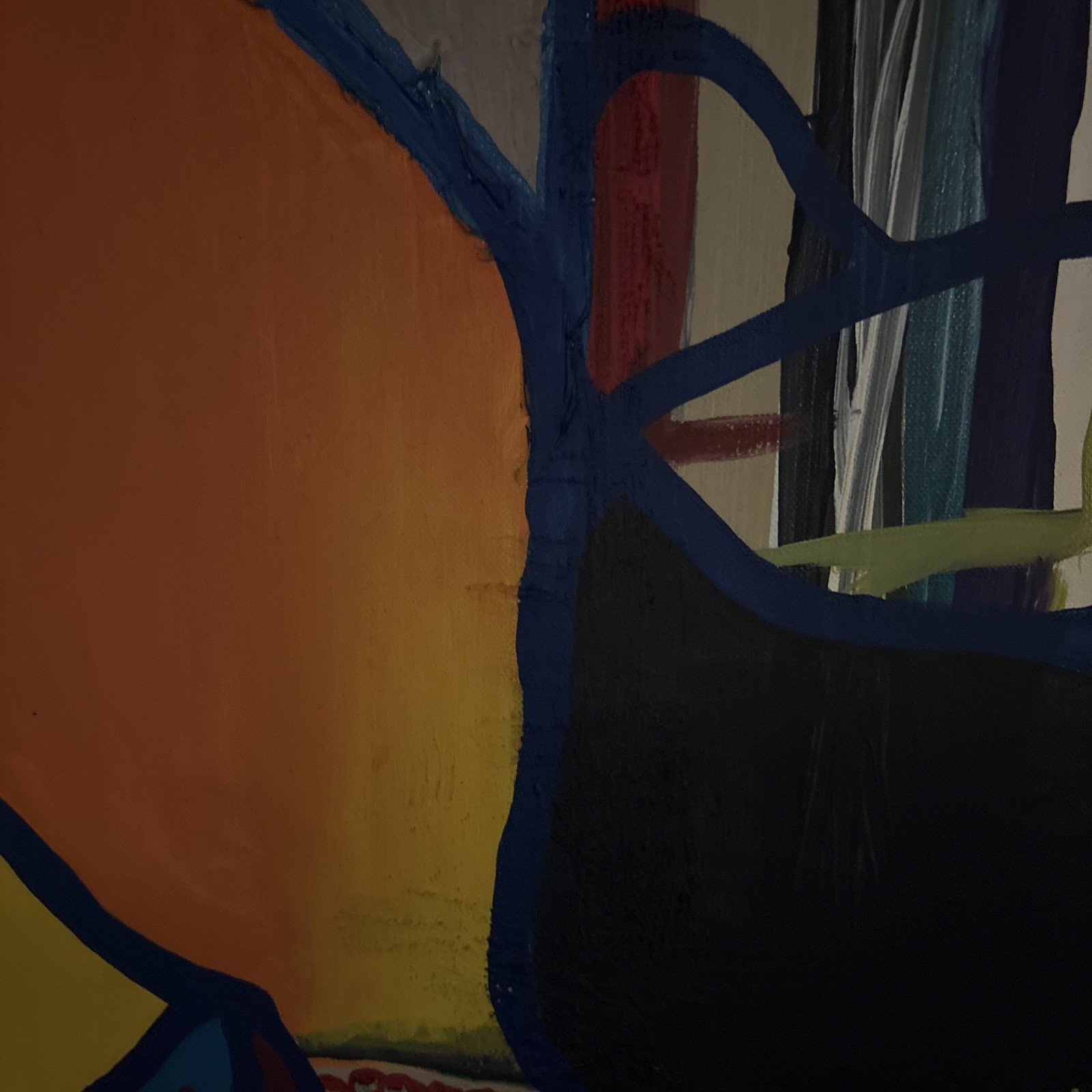 Original Art Painting Abstract Titled “when Looking At Desperately Times”