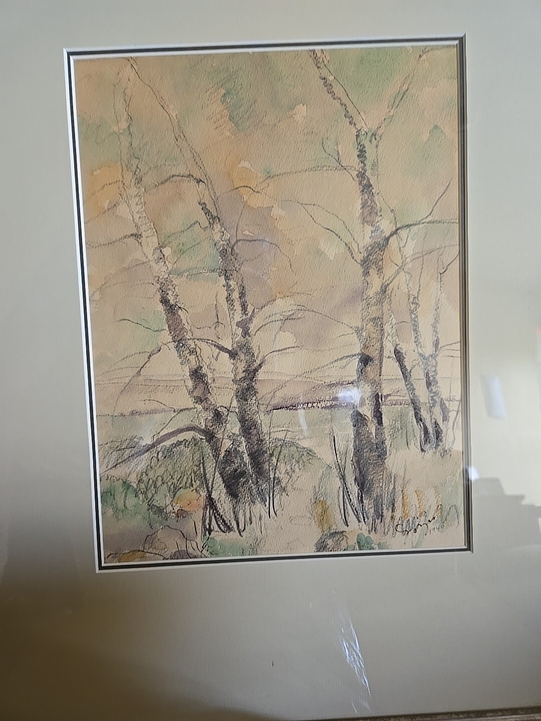 NEW JERSEY – NEWARK ARTIST ARMANDO SOZIO WATER COLOR GRAPHITE 1940 ABSTRACT