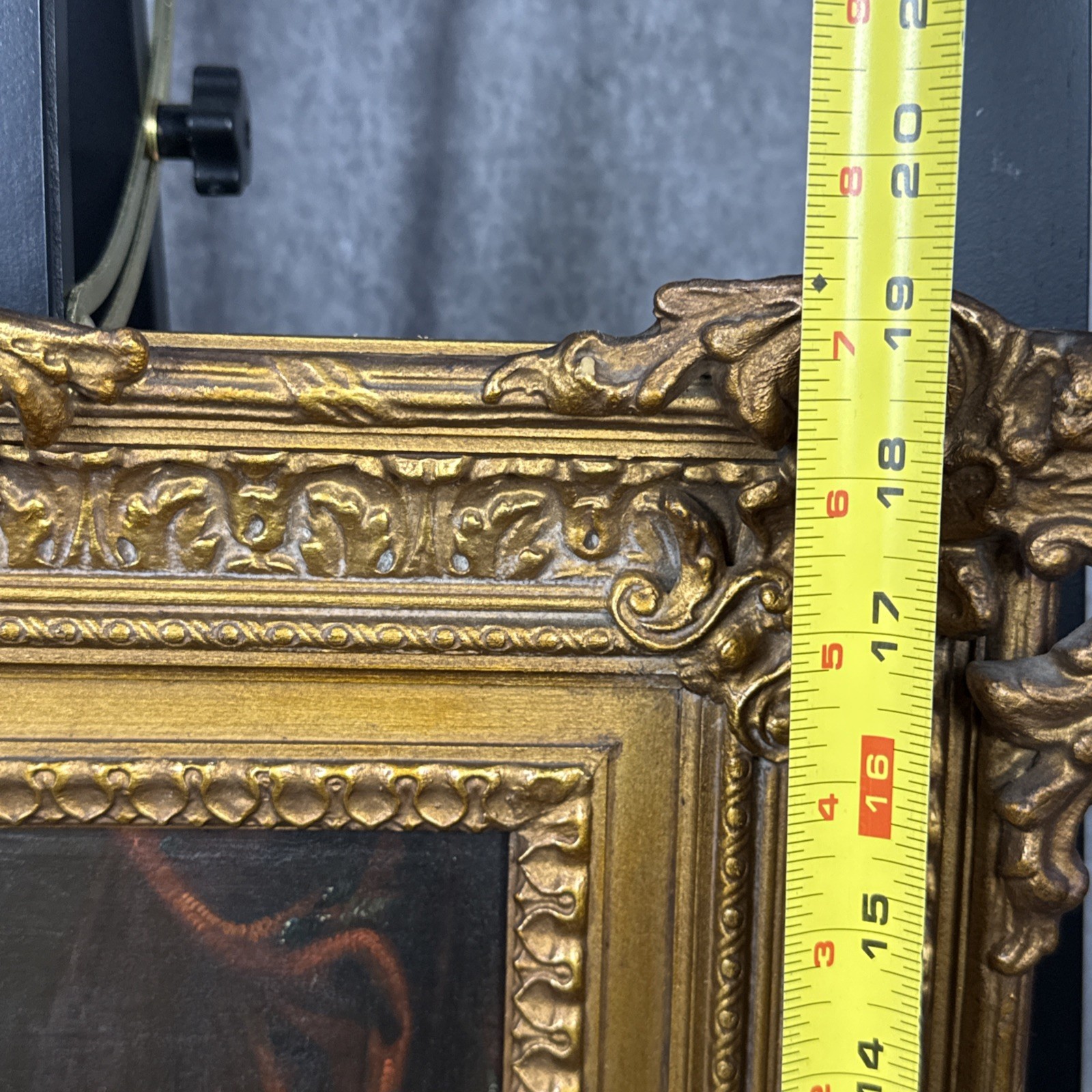 19thC Continental School Oil On Copper Painting Piano Lesson Framed 18×19”