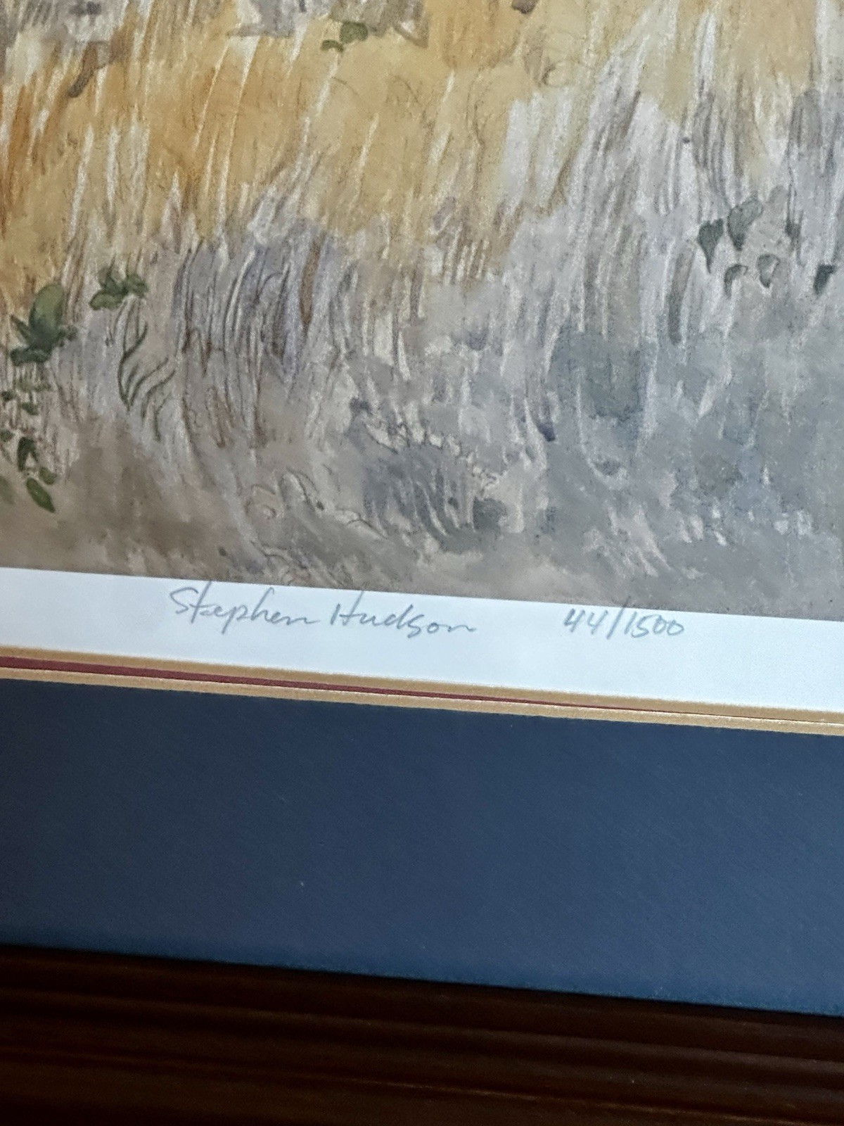 VTG Tunica Turnips Artist Signed Stephen Hudson Framed Watercolor Painting 35×29