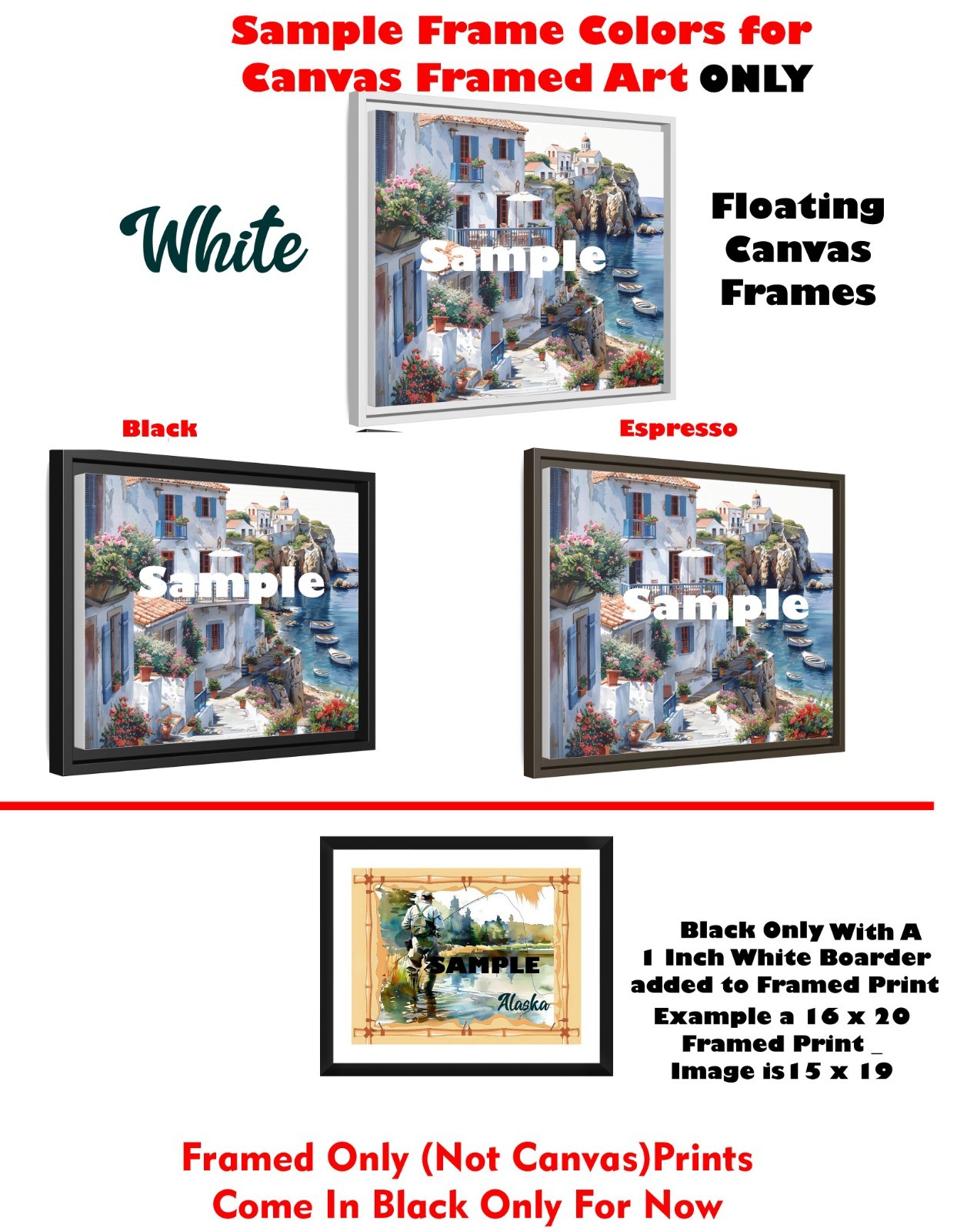 Sitka Alaska Fishing Travel Poster Prints Canvas or Framed Fly Fish For Salmon