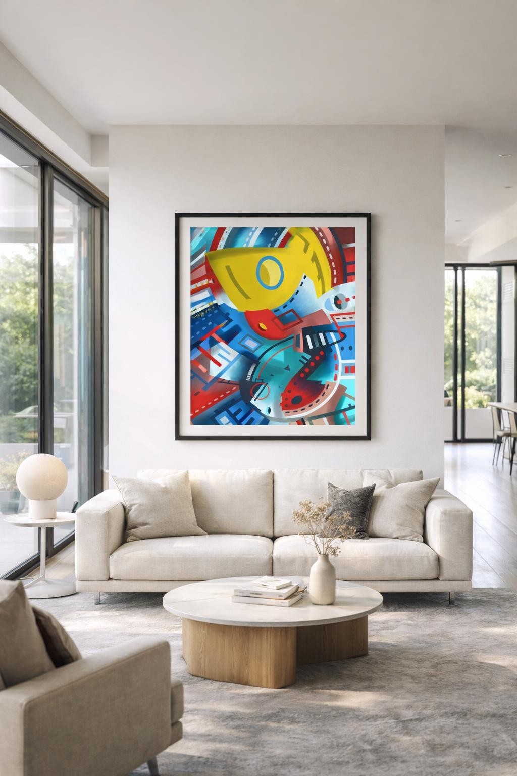 DARKOXYGENHEAVY Flowism:PATTERN 8.5×11 Original Modern Art Home Interior