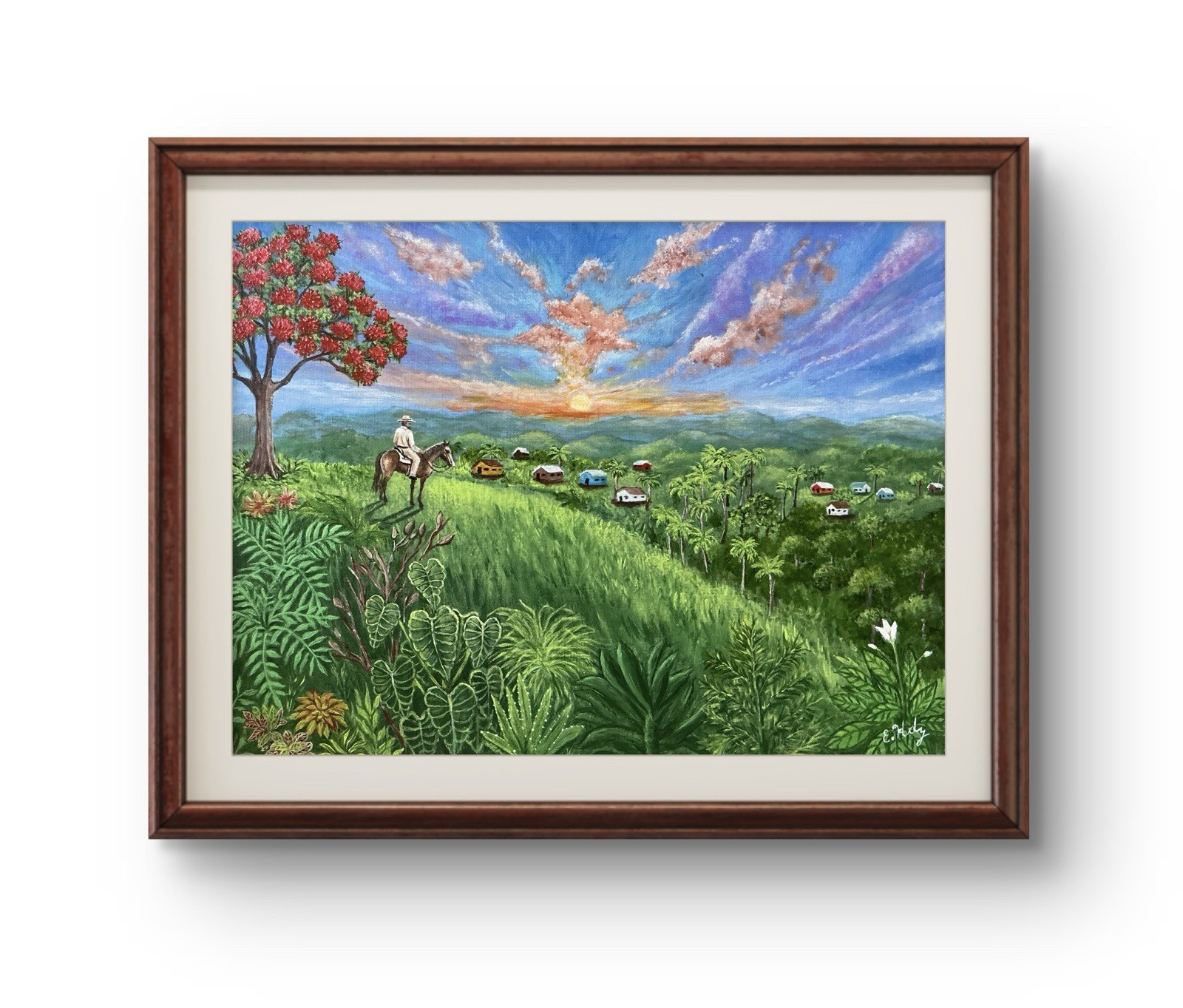 Original Artwork, Mi Bello Amanecer, (My Beautiful Sunrise) – 12 X 16