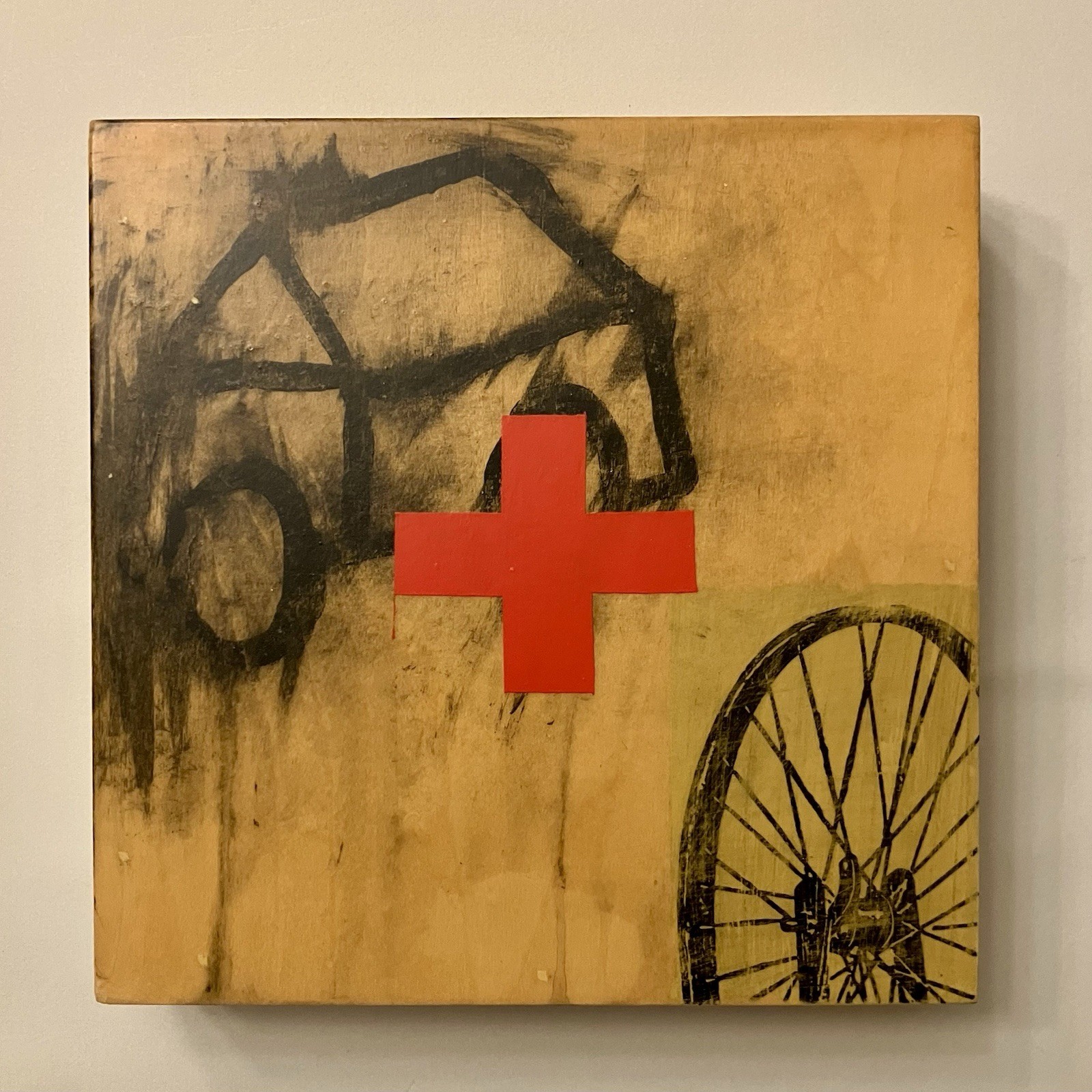Bruce Tolman, Axile, Mixed Media Painting on Wood Panel, 2000, Modern Art