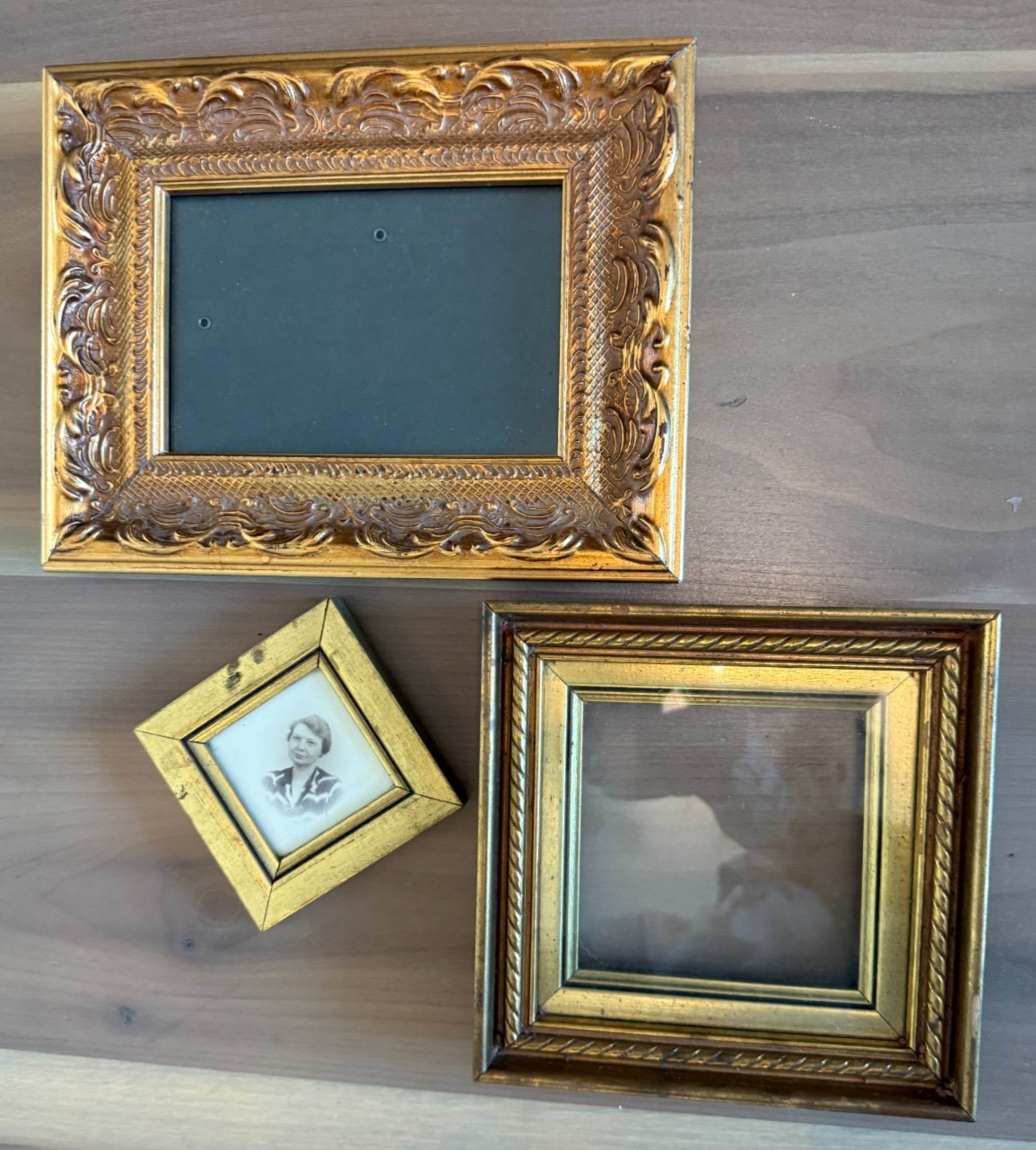 Mixed Lot of Vintage Wood Frames Wall & Table Décor Gold Gilt
