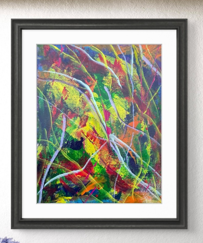 Messa Art: Into the Light 11×14 Abstract Expressionism Original Artwork onCanvas