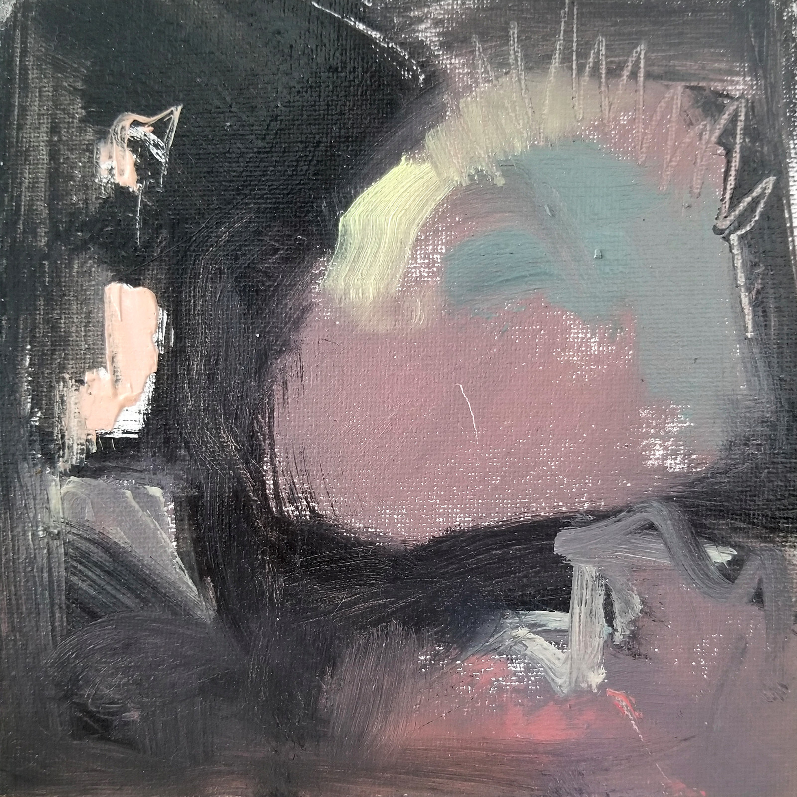 TWOBADARTISTS Original Abstract Expressionism Oil Painting Cool New Art 6×6