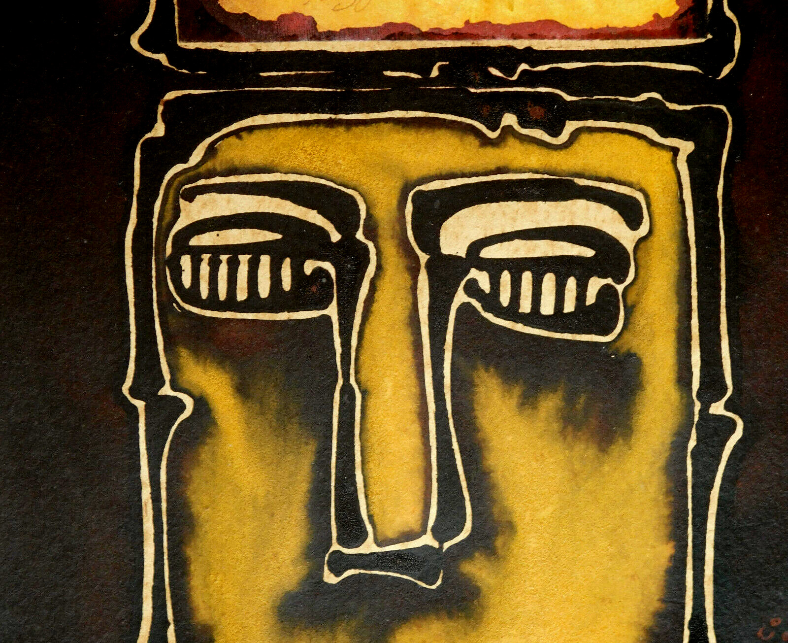 UNIQUE MIDDLE EASTERN SIGNED ORIGINAL MIXED MEDIA COLLAGE