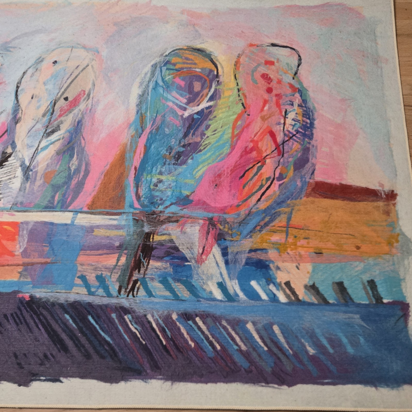 CALMAN SHEMI SIGNED ORIGINAL SOFT PAINTING 42X56″ «Riverscape 7/9» (SC 1125)