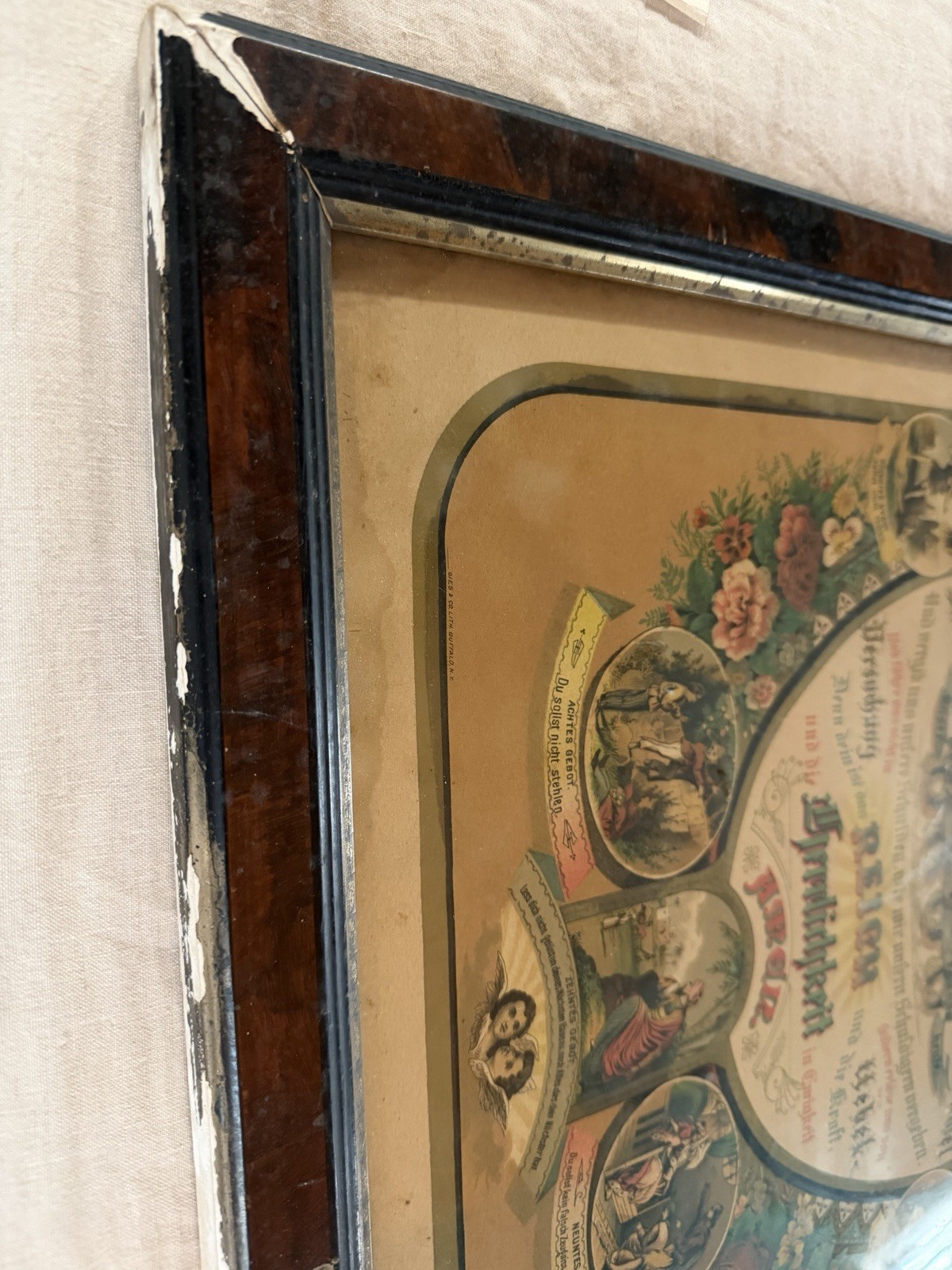 Antique Vintage German Water Color