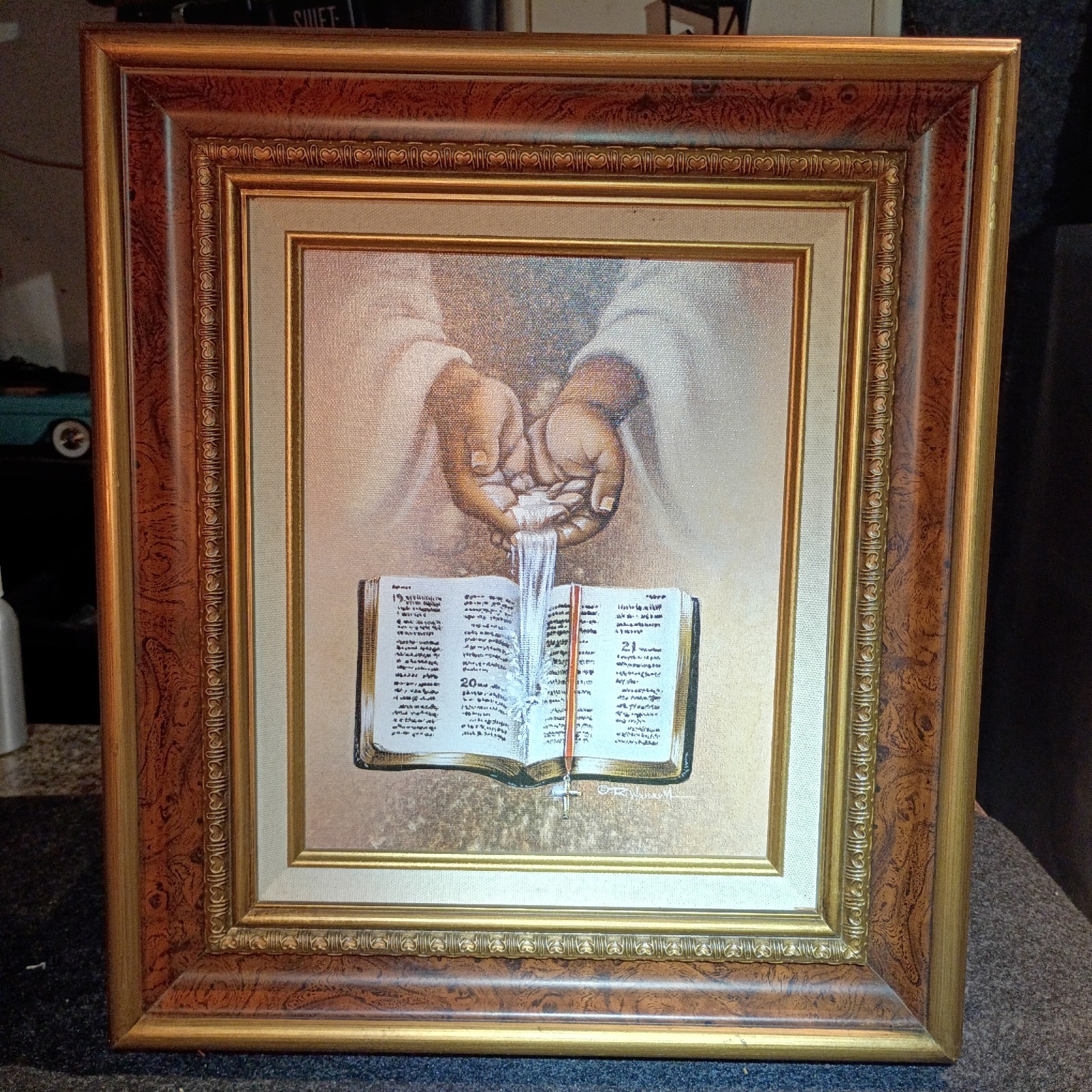 «Living Waters»— lithograph on canvas, Reproduction, framed, 2003