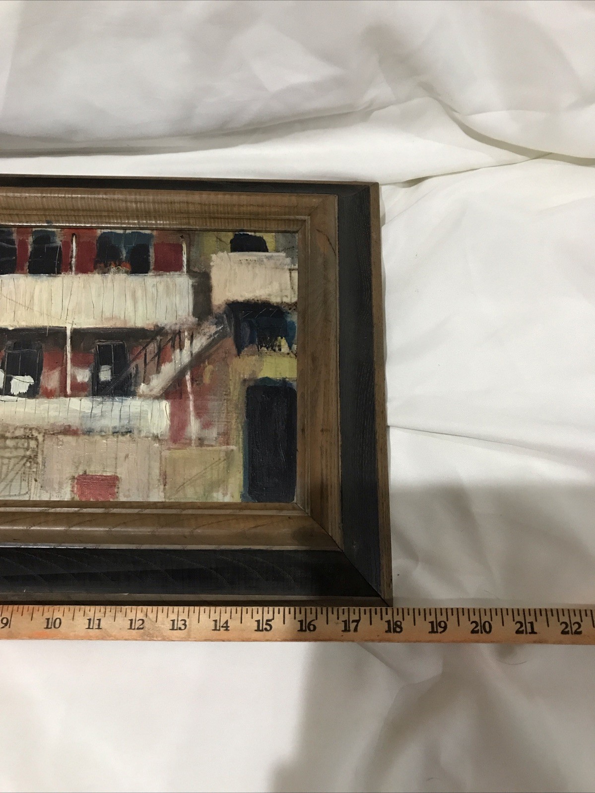 Pair Of Original Signed Bill Olendorf Framed Architectural paintings