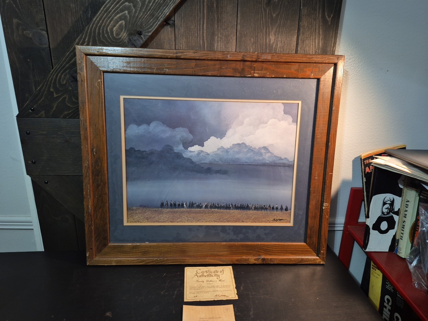 Twenty Dollars a Head, Bill Jaxon, signed W/COA FRAMED MATTED