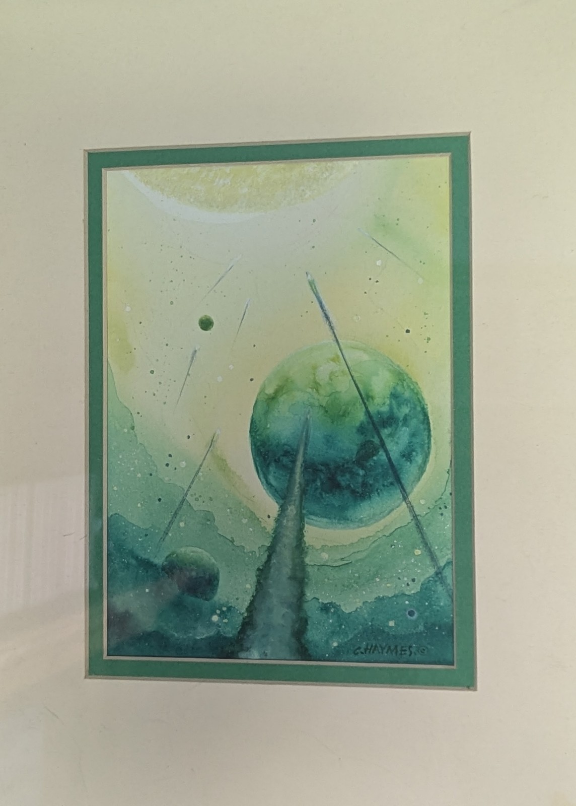 Original MCM Astro Art by Charles H. Haymes Fantasy Worlds Space Concept Art