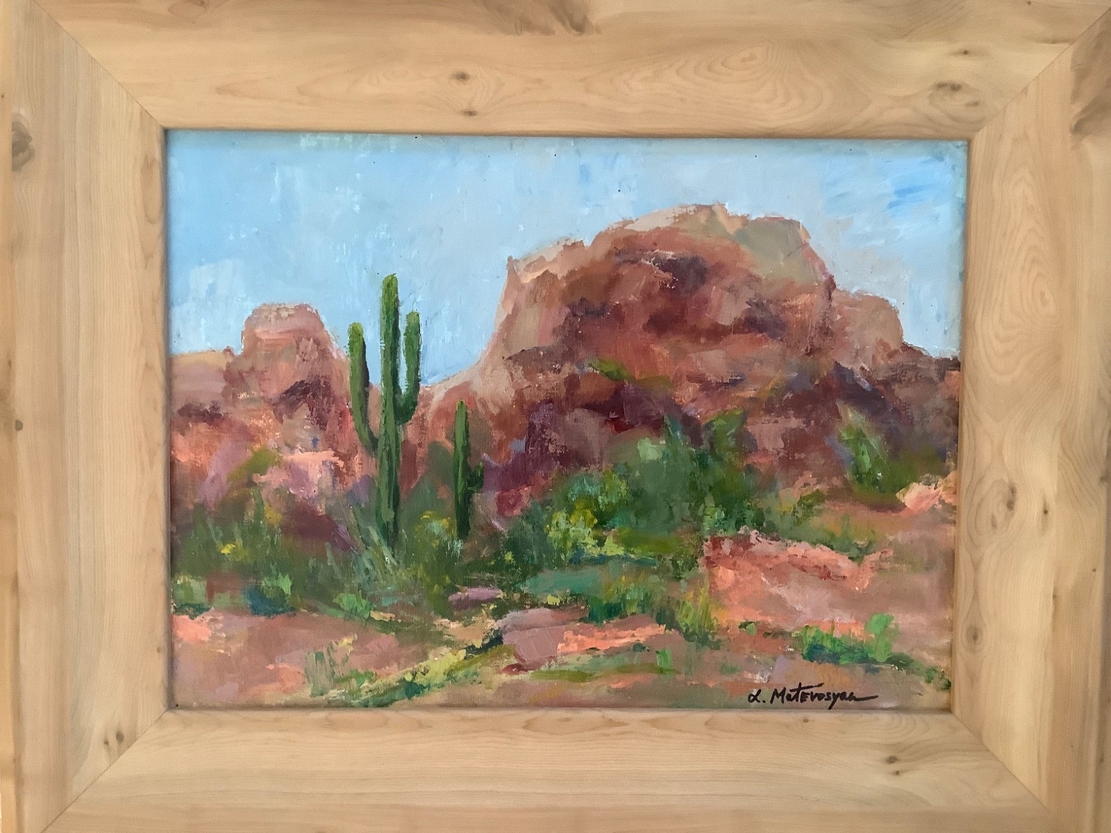 Original Framed Impressionism Oil Landscape Plein -Air Art Artist Signed