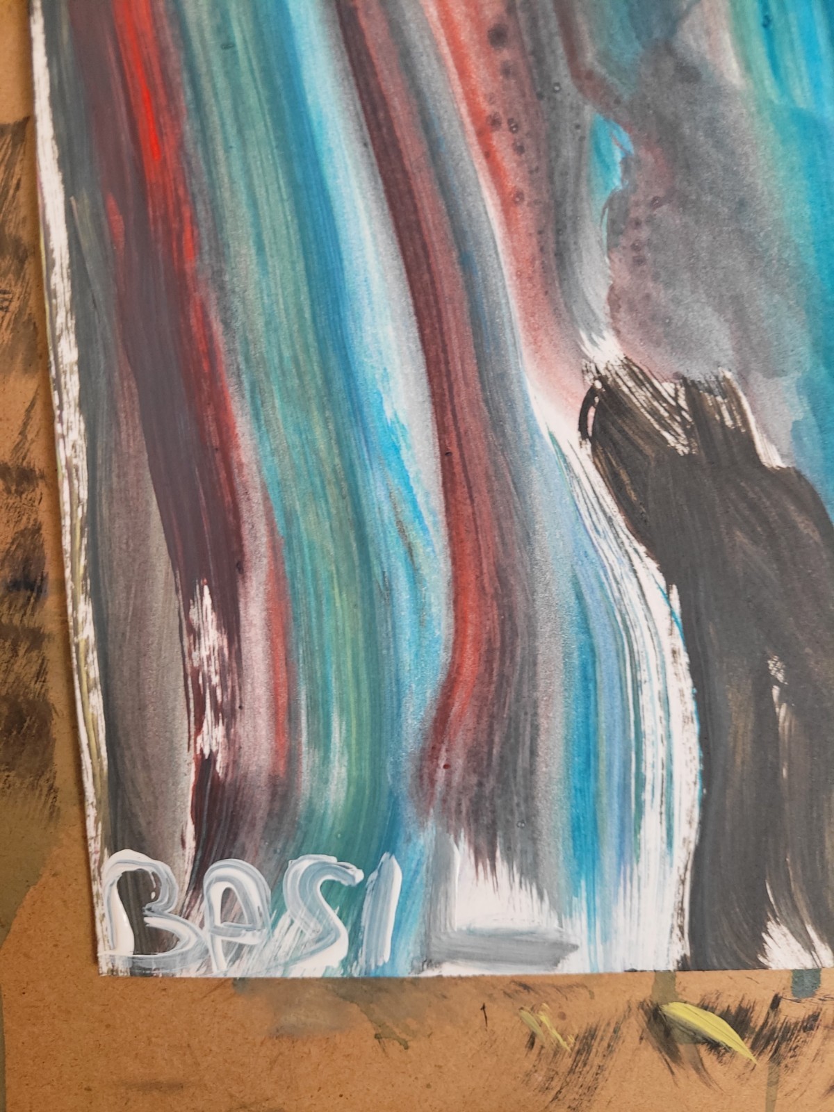 Two Horses In Love – Expressive Acrylic Painting 11×14 Romantic Modern Art