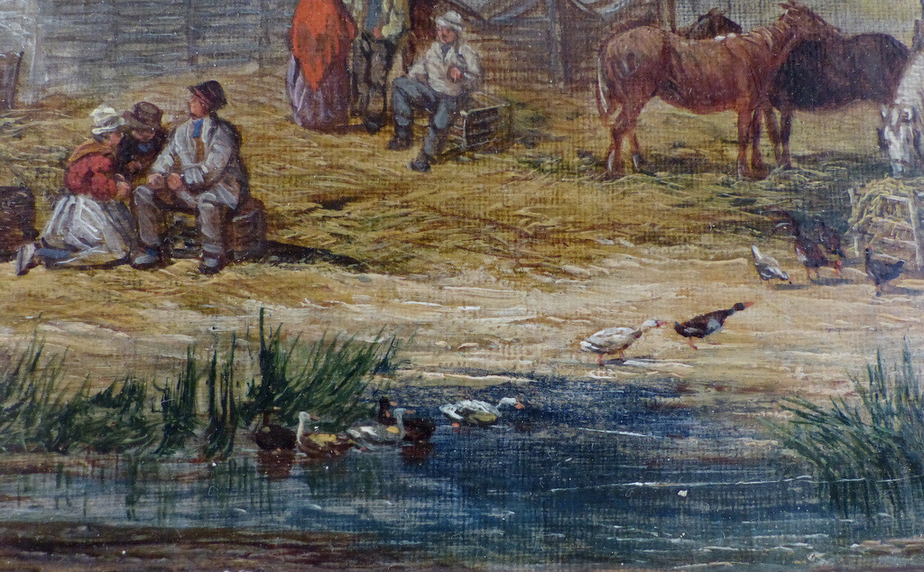 William Shayer, 1811-1892, Öl auf Leinwand, bäuerliche Ernteszene, 1849,