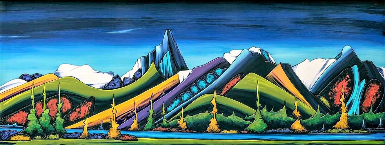 Fraser Mcgurk » Mount Louis » Canvas Collectible Alberta Art Canmore Mountains