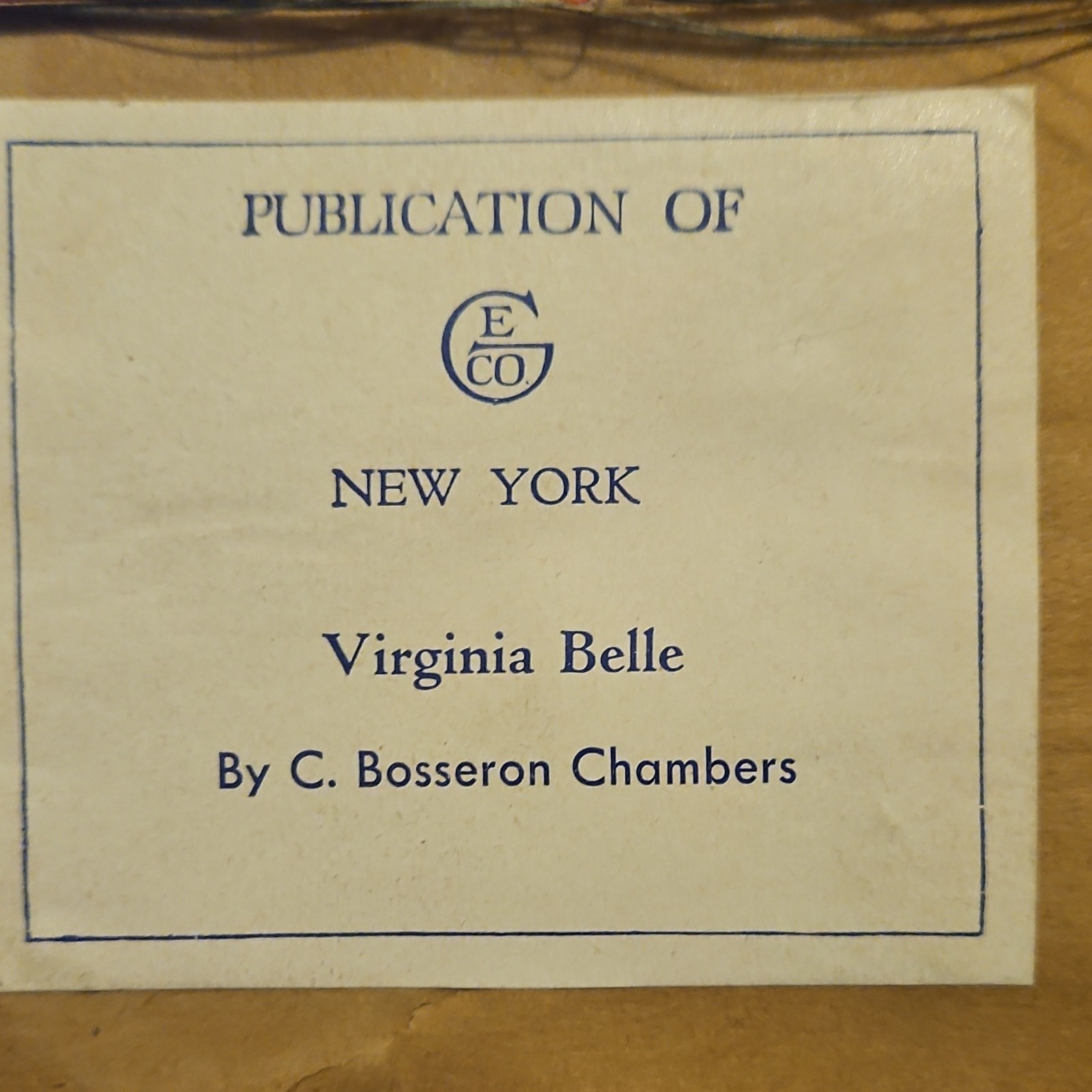 C. Bosseron Chambers Framed Portrait Set Virginia Belle & Colonial Gentleman