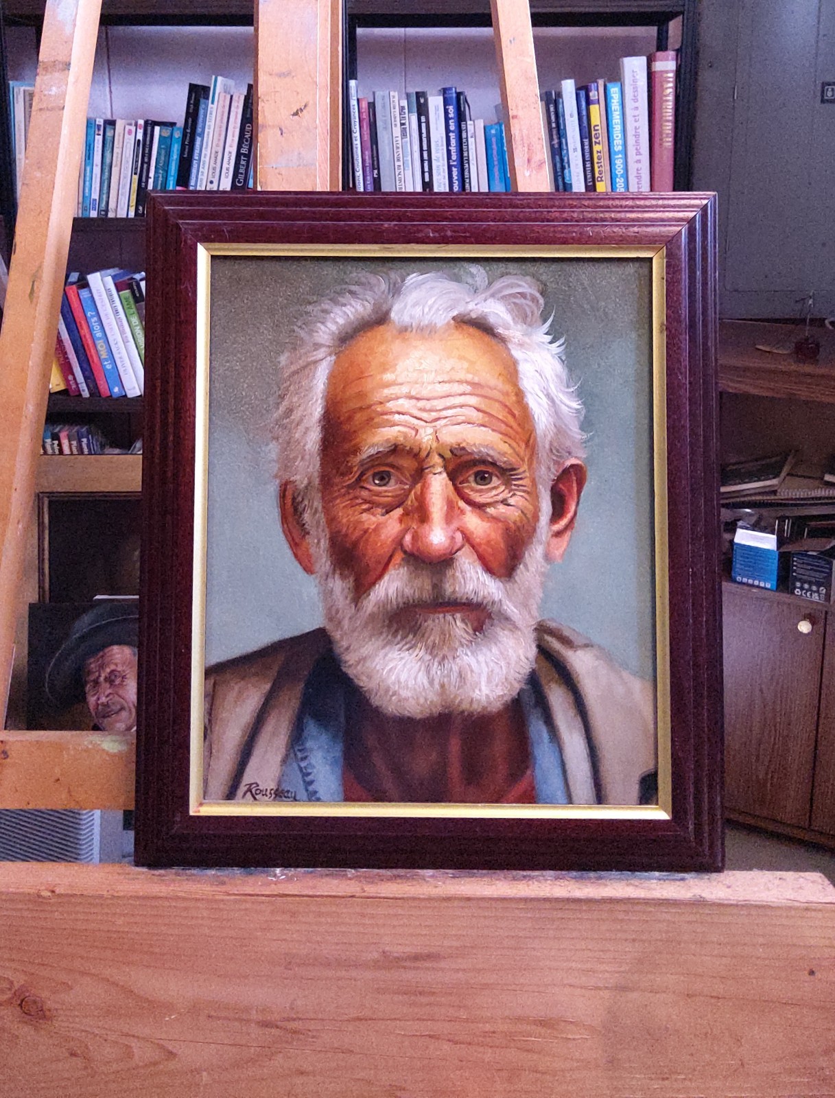 Oil painting – Portrait of an old man / signed Canadian artist