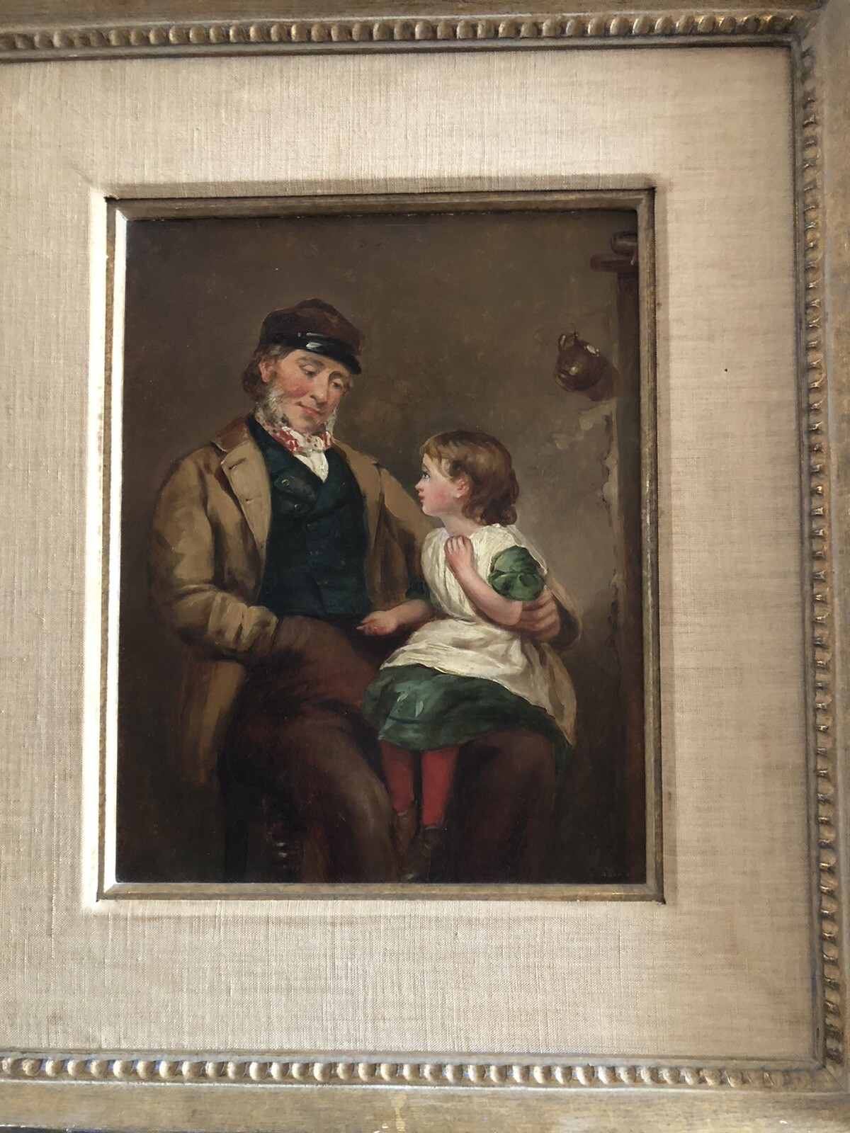 “Hard To Resist”Original Signed Thomas Kent Pelham British 1831-1907 Oil / Board