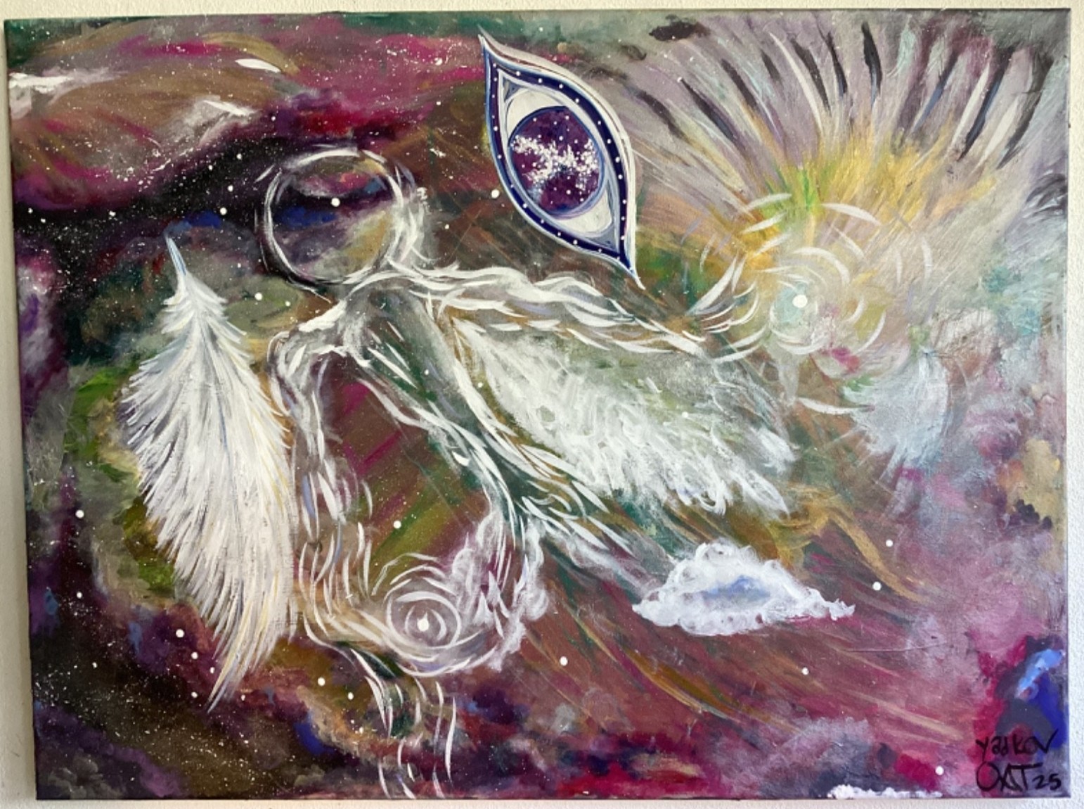 Celestial Awakening Codes – High Frequency Galaxy Painting Colab Yaakov & Tatara
